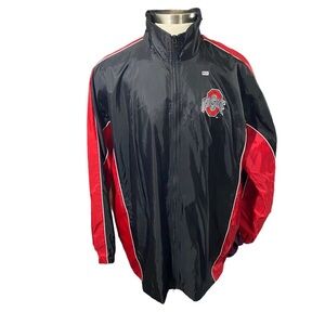 G-III Men Ohio State University Full Zip Performance Jacket Sz XXL Hood Nylon